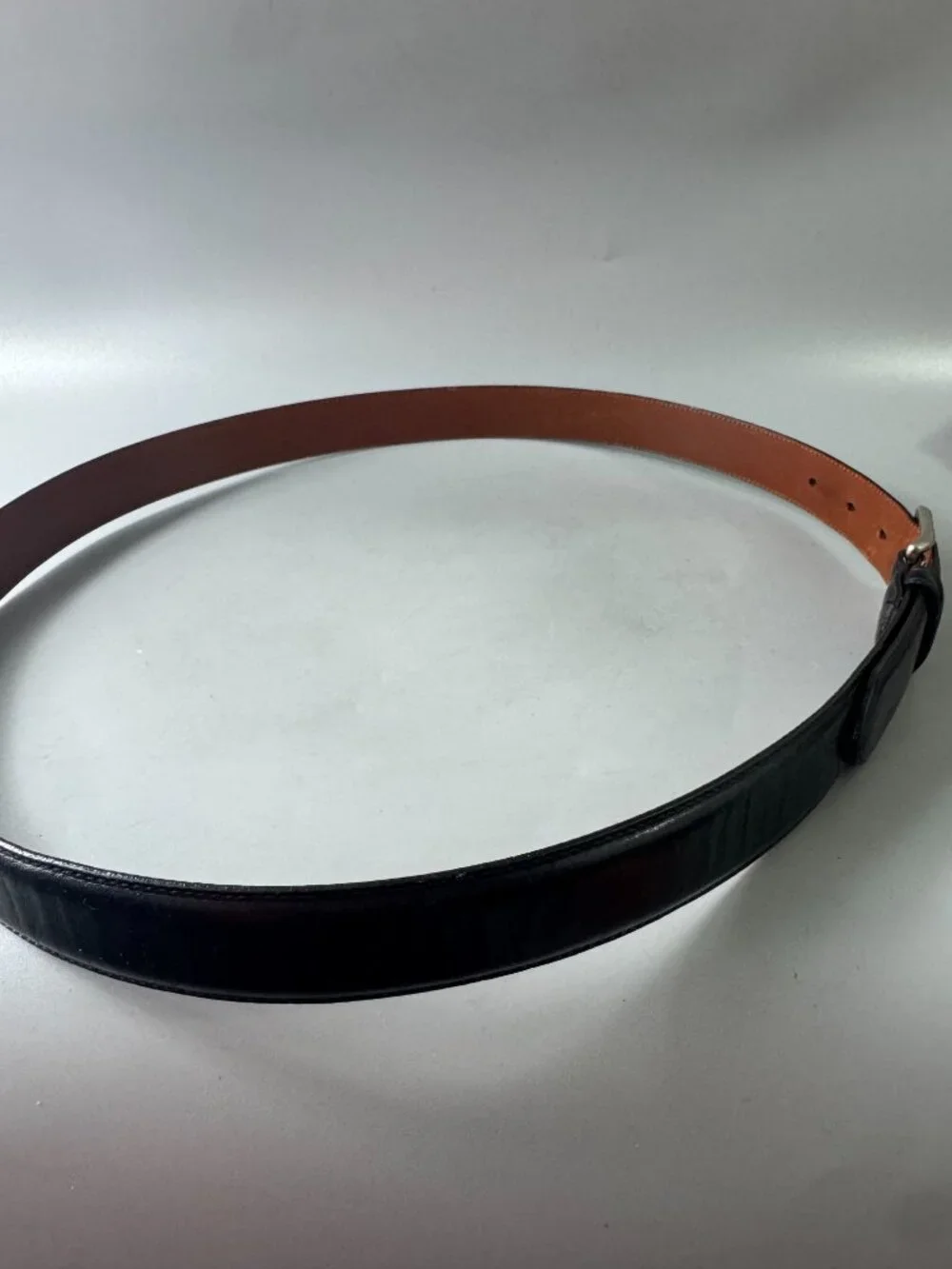Coach 5953 Black Leather Men's Belt, Size 40'' / 100 CM
